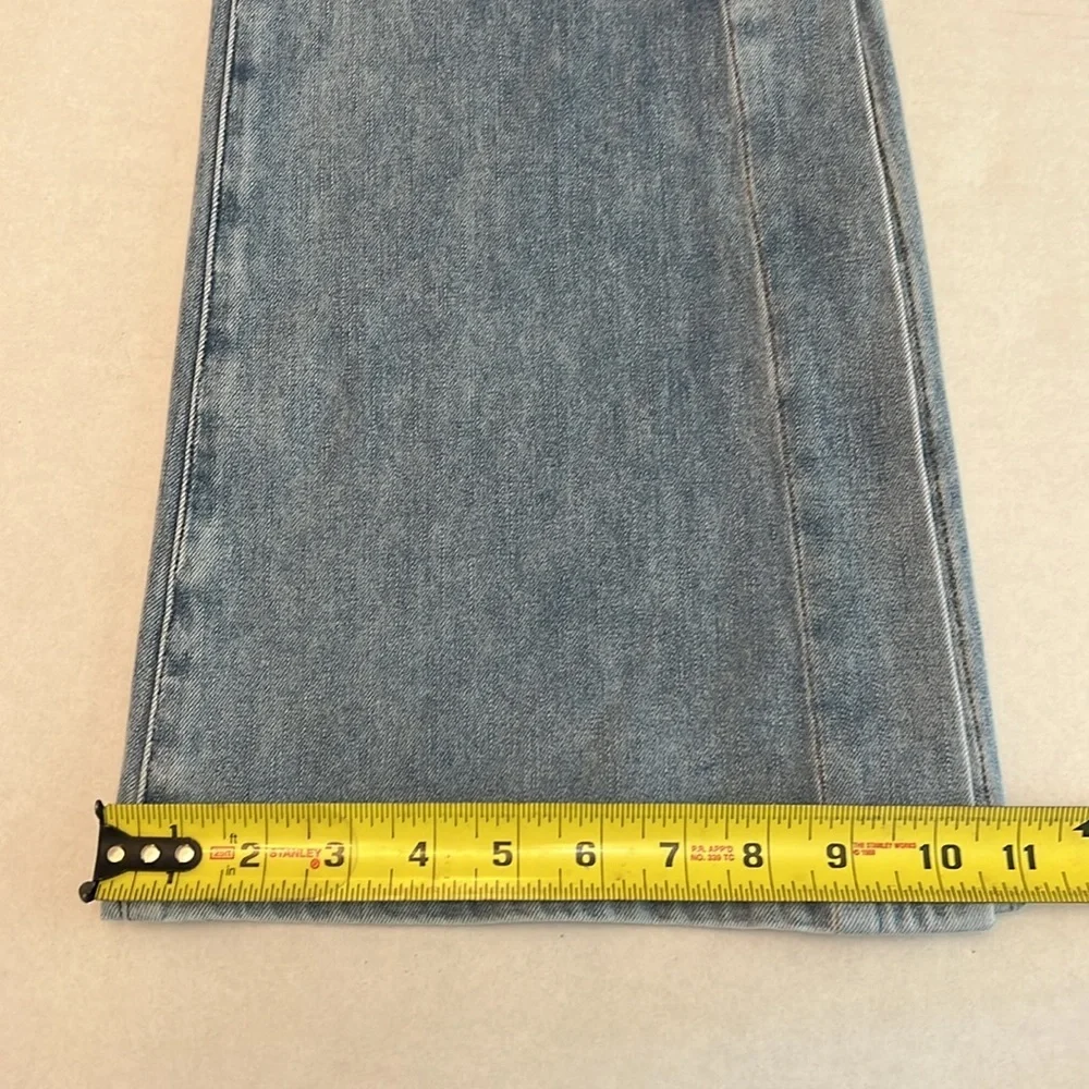 SOFT SURROUNDINGS ULTIMATE FLARE SIDE SLIT PULL ON JEANS SMALL